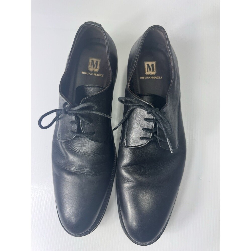 Bruno Magli Men’s Black Leather Lace-Up Oxford Dress Shoes Size 11